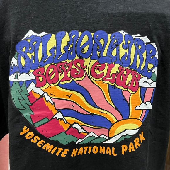 NEW Billionaire Boys Club Yosemite national Park T-shirt Black sun tee - Picture 2 of 4